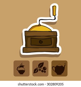 Coffee digital design, vector illustration eps 10