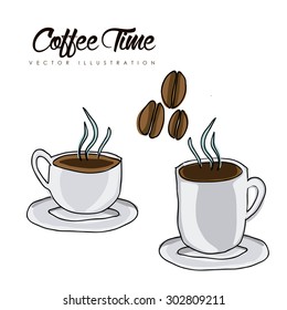 Coffee digital design, vector illustration eps 10
