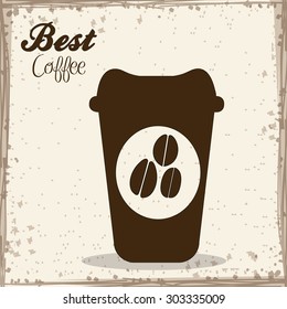 Coffee digital design, vector illustration eps 10