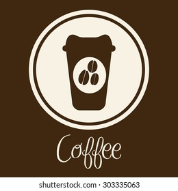 Coffee digital design, vector illustration eps 10