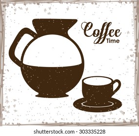 Coffee digital design, vector illustration eps 10