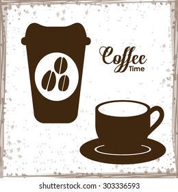 Coffee digital design, vector illustration eps 10