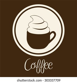 Coffee digital design, vector illustration eps 10