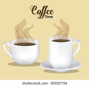Coffee digital design, vector illustration eps 10