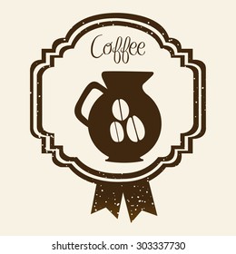 Coffee digital design, vector illustration eps 10