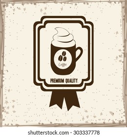 Coffee digital design, vector illustration eps 10