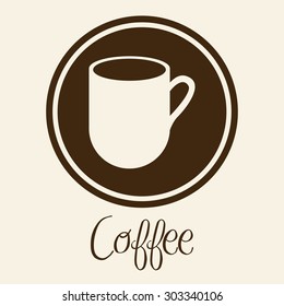 Coffee digital design, vector illustration eps 10