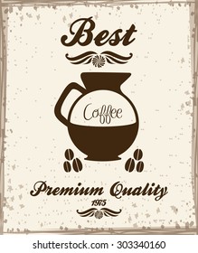 Coffee digital design, vector illustration eps 10