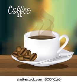 Coffee digital design, vector illustration eps 10
