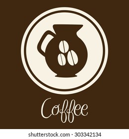 Coffee digital design, vector illustration eps 10