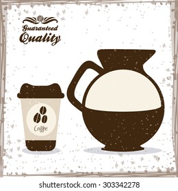 Coffee digital design, vector illustration eps 10