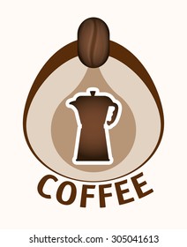 Coffee digital design, vector illustration 10 eps graphic