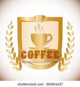 Coffee digital design, vector illustration 10 eps graphic