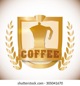 Coffee digital design, vector illustration 10 eps graphic