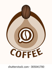 Coffee digital design, vector illustration 10 eps graphic