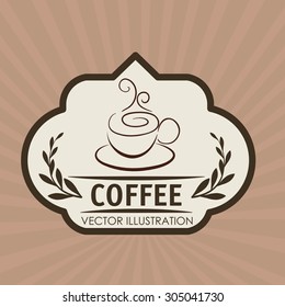 Coffee digital design, vector illustration 10 eps graphic