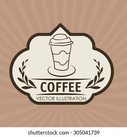 Coffee digital design, vector illustration 10 eps graphic