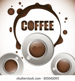 Coffee digital design, vector illustration 10 eps graphic
