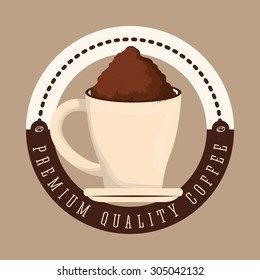 Coffee digital design, vector illustration 10 eps graphic