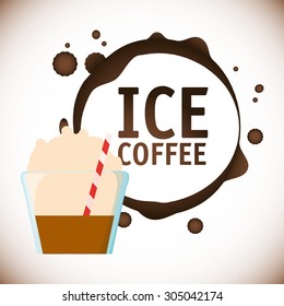 Coffee digital design, vector illustration 10 eps graphic