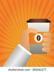 Coffee digital design, vector illustration 10 eps graphic