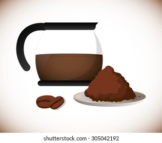 Coffee digital design, vector illustration 10 eps graphic