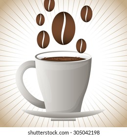 Coffee digital design, vector illustration 10 eps graphic