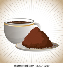 Coffee digital design, vector illustration 10 eps graphic