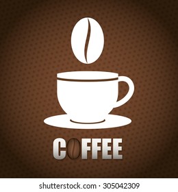 Coffee digital design, vector illustration 10 eps graphic