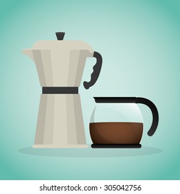 Coffee digital design, vector illustration 10 eps graphic