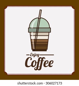 Coffee digital design, vector illustration eps 10