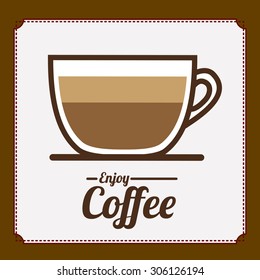 Coffee digital design, vector illustration eps 10