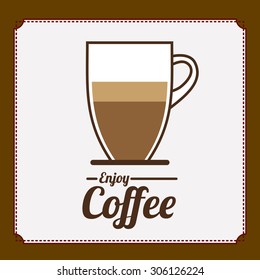 Coffee digital design, vector illustration eps 10