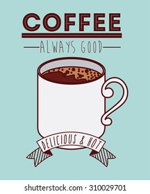 Coffee digital design, vector illustration eps 10