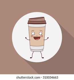 Coffee digital design, vector illustration eps 10