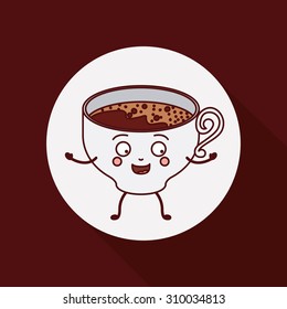 Coffee digital design, vector illustration eps 10