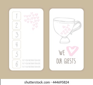 coffee discount card. template for your design