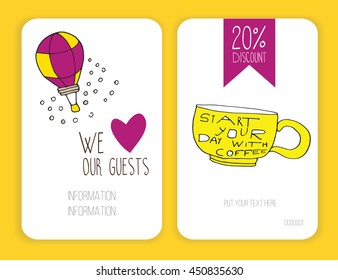 coffee discount card. template for your design