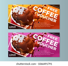 Coffee Discount Flyer Voucher Templates