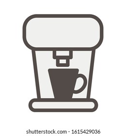 coffee dispenser machine drink isolated icon vector illustration design
