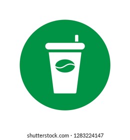 Coffee Disposable 
Icon. Drink Vector Illustration Sign & Symbol Logo Template.