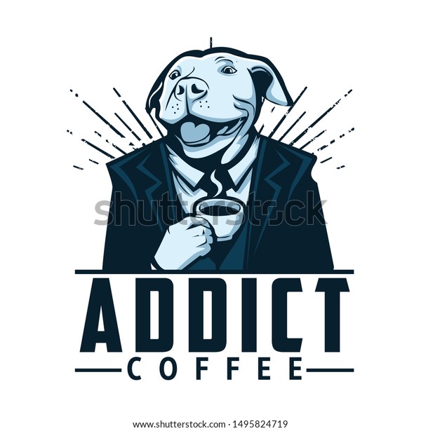 Coffee Dog Logo Design Template Stock Vector (Royalty Free) 1495824719 Shutterstock