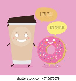 Coffee donut love