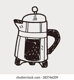 coffee doodle drawing