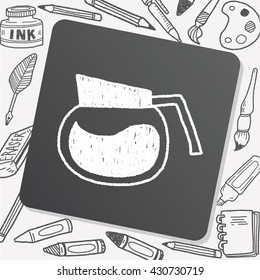 coffee doodle drawing