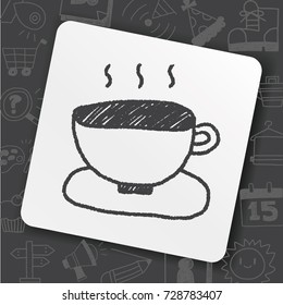 coffee doodle drawing