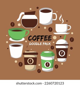 Coffee Doodle Pack Para Empresas