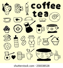 Coffee Doodles design cute