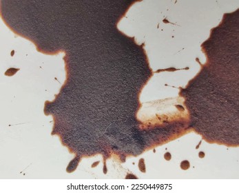 Coffee Dot Cardboard. Carton Dye Spatter. Dirty Drop Surface. White Coffee Print. Embossed Plain Coffee Pattern. Dirty Art Mark Structure. Brown Coffee Poster. Brown Sheet Texture. Grain Worn Vector.