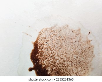 Coffee Dot Parchment. Grain Worn Effect. White Stain Pattern. Rustic Dye Spatter. Dirty Old Drop Background. Dirty Dirt Texture. Brown Coffee Print. Abstract Dirty Coffee Surface. White Coffee Vector.